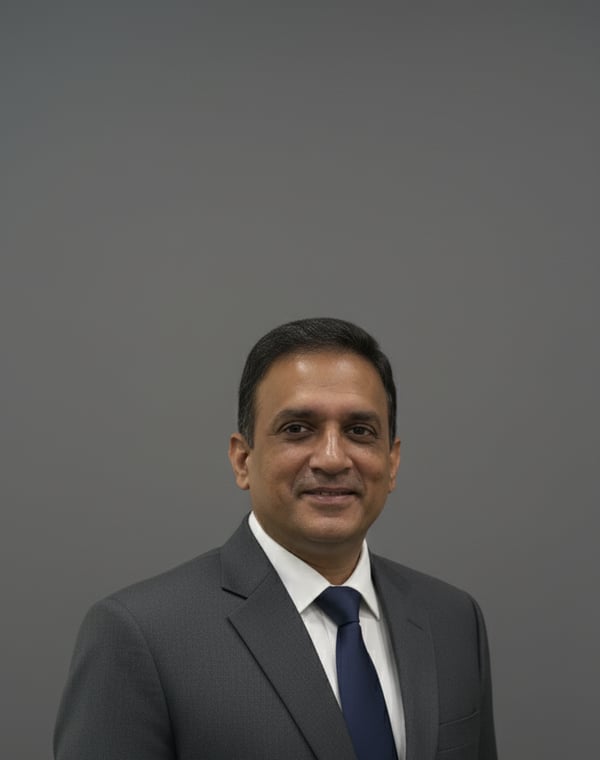 Portrait of Rajesh Ramakrishnan, Global CEO at Mehta Global Advisory